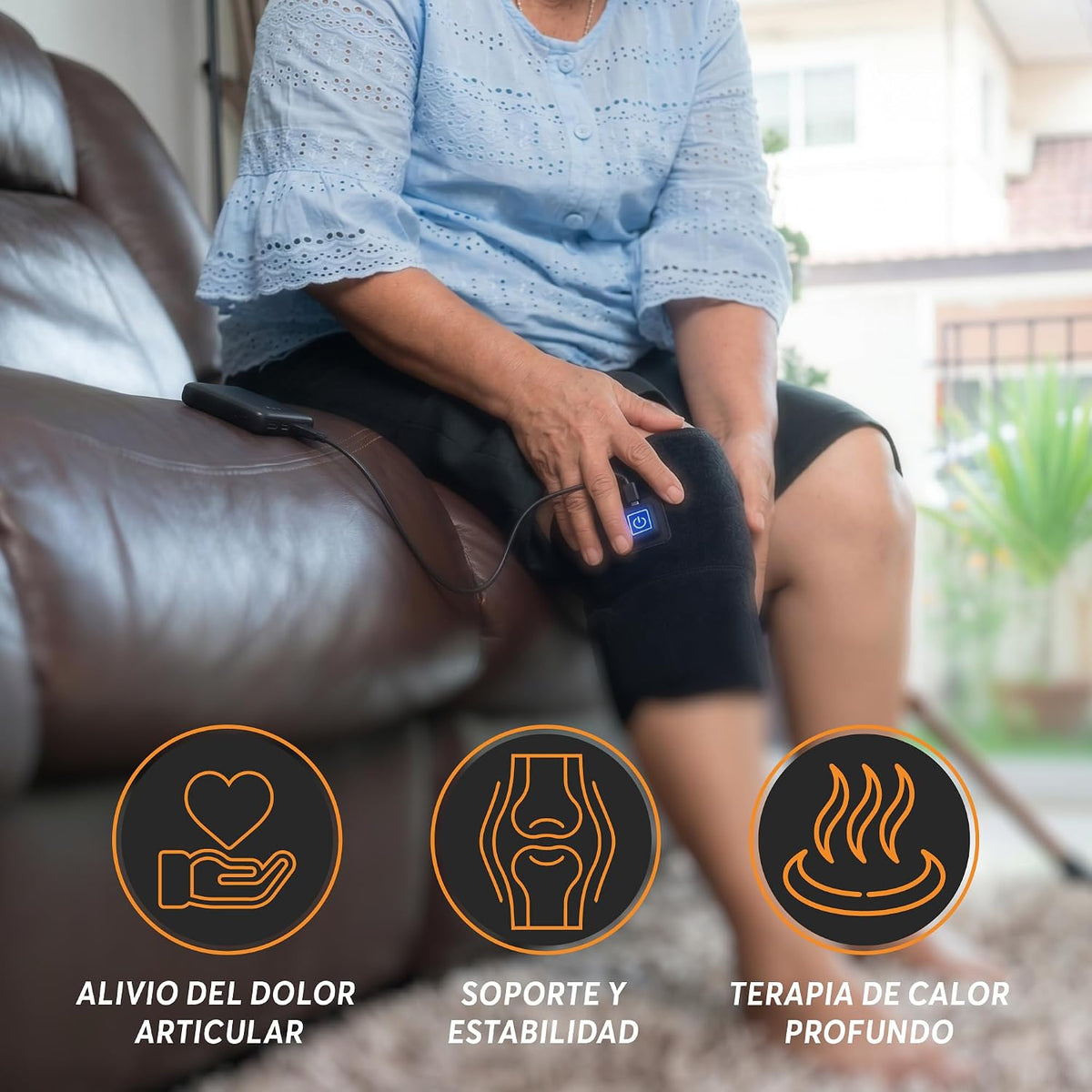🔥¿Sientes tu rodilla rígida, incómoda o molesta después de un día largo? Dale unos minutos de calor y confort mientras descansas.😌